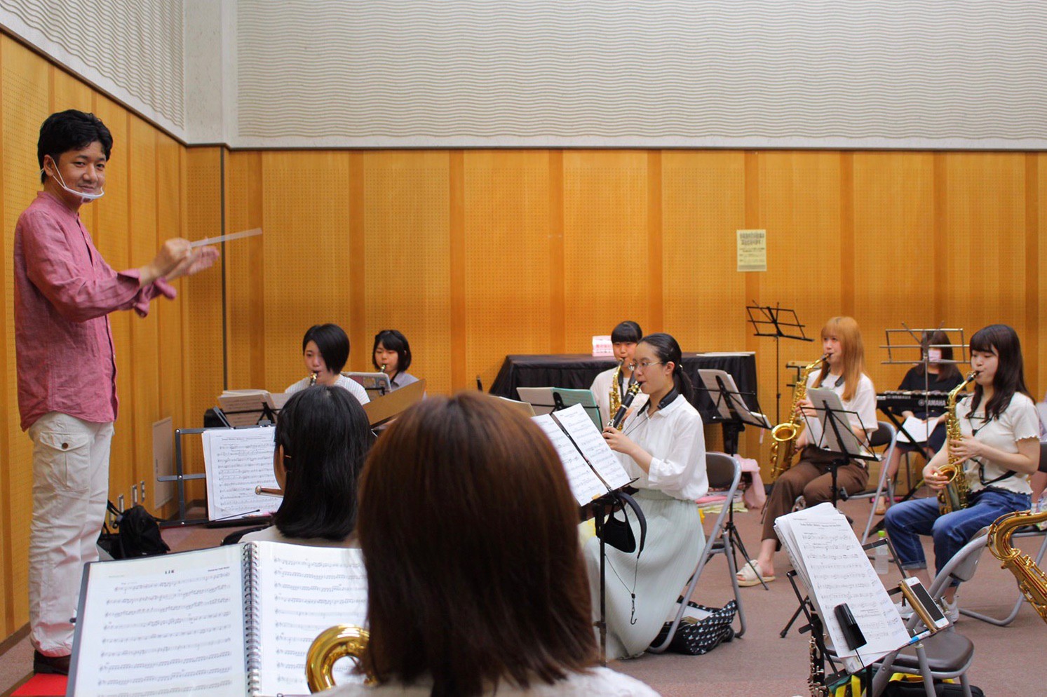 埼玉ルミナス吹奏楽団の2020年７月５日の合奏の様子
