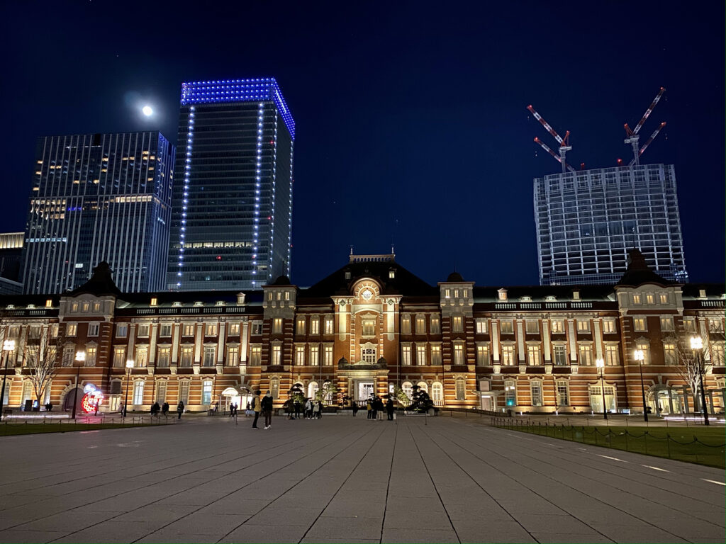 東京駅の夜景